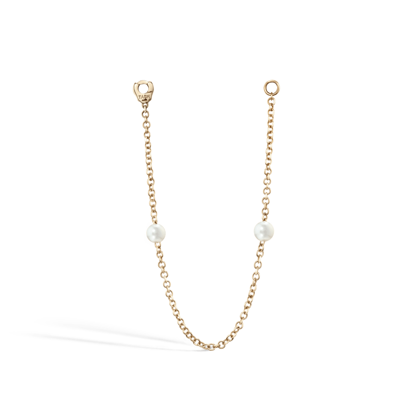 Double Pearl Chain Connecting Charm