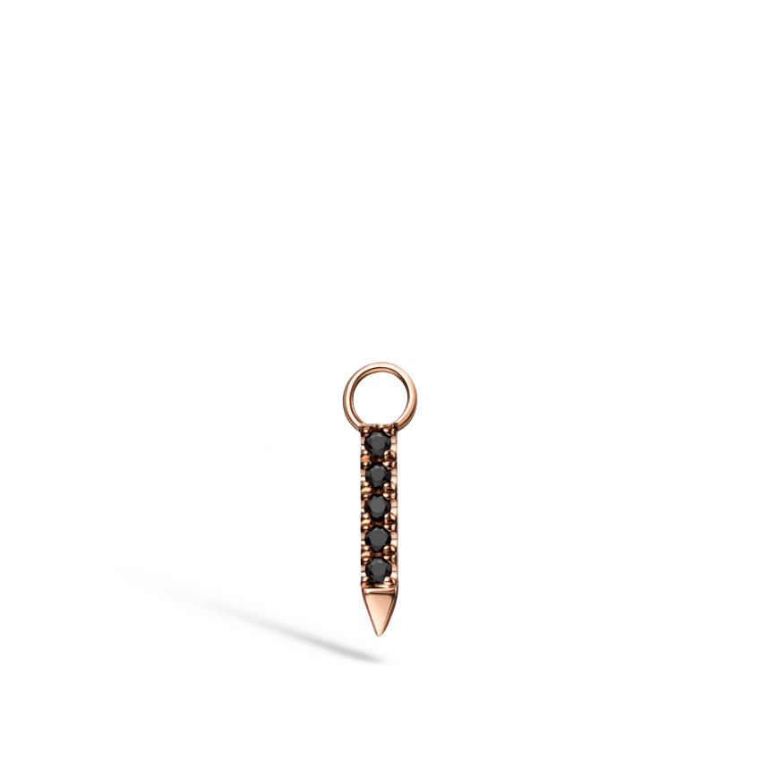Black and White Diamond Eternity Bar Charm