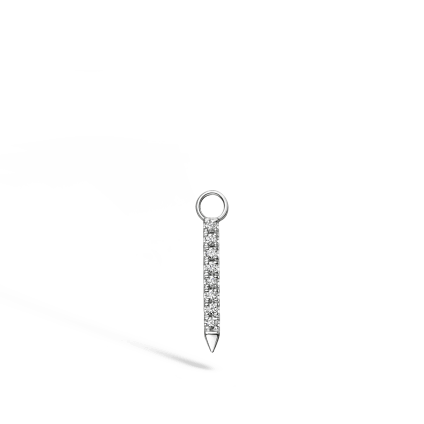 Diamond and Sapphire Eternity Bar Charm