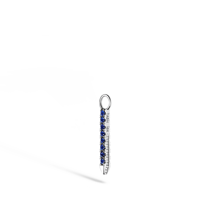 Diamond and Sapphire Eternity Bar Charm