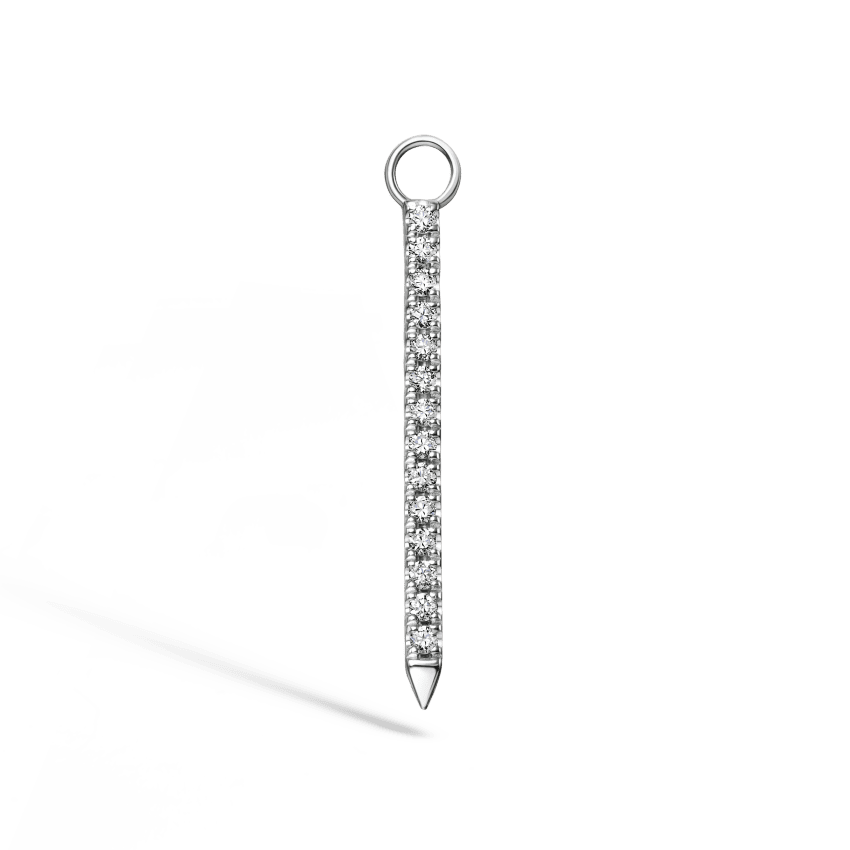 Diamond and Sapphire Eternity Bar Charm