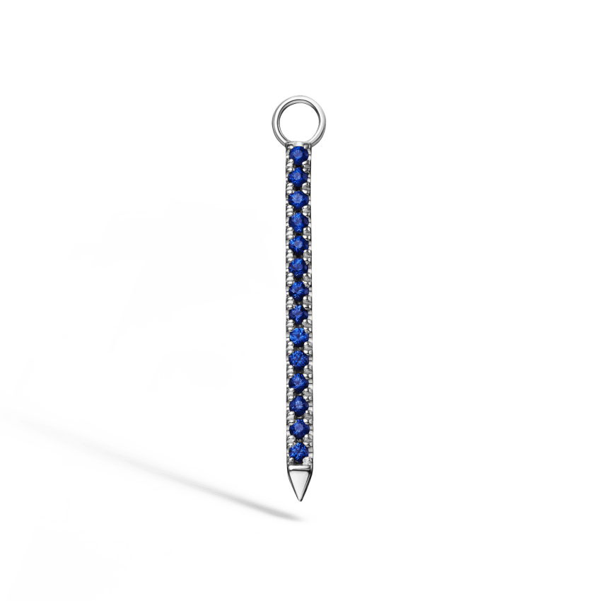 Diamond and Sapphire Eternity Bar Charm