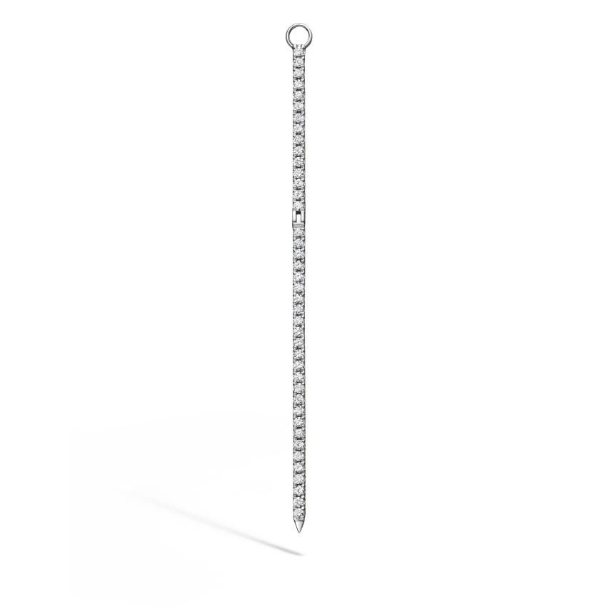 Diamond and Sapphire Eternity Bar Charm