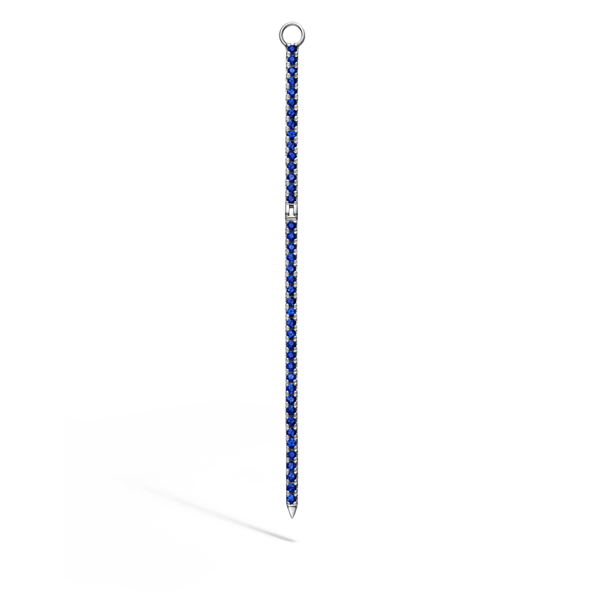 Diamond and Sapphire Eternity Bar Charm