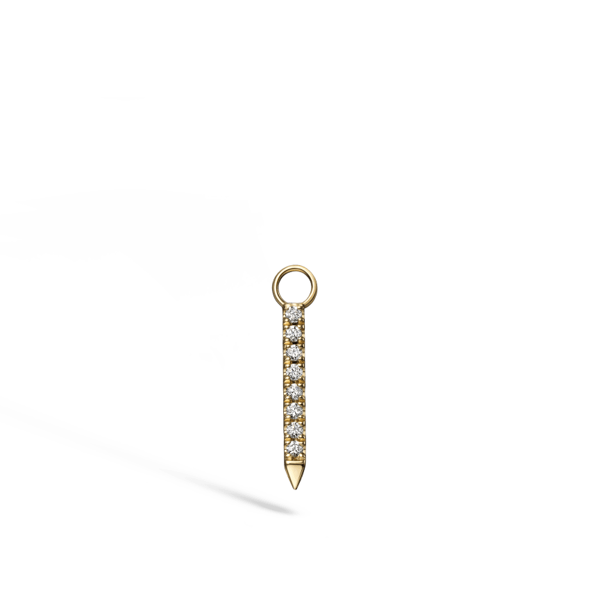 Diamond and Sapphire Eternity Bar Charm