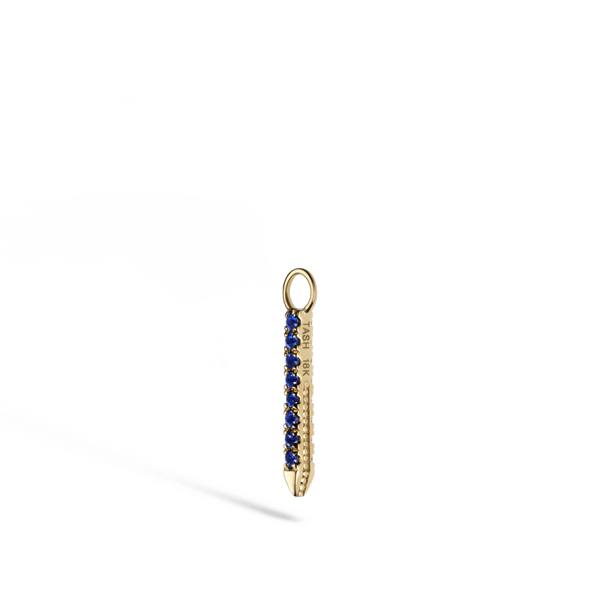 Diamond and Sapphire Eternity Bar Charm
