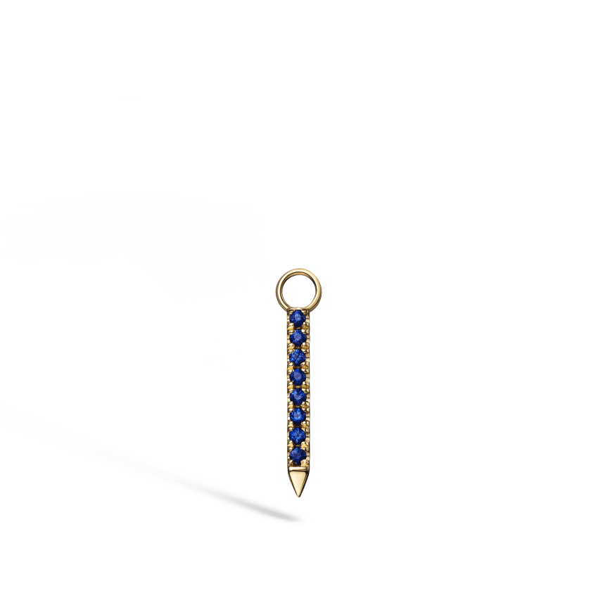 Diamond and Sapphire Eternity Bar Charm