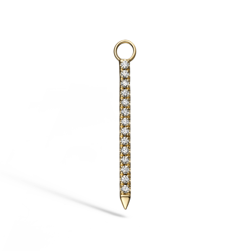 Diamond and Sapphire Eternity Bar Charm