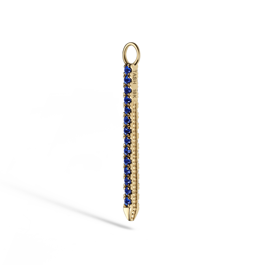 Diamond and Sapphire Eternity Bar Charm