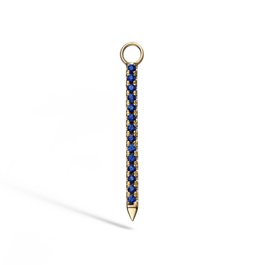 Diamond and Sapphire Eternity Bar Charm