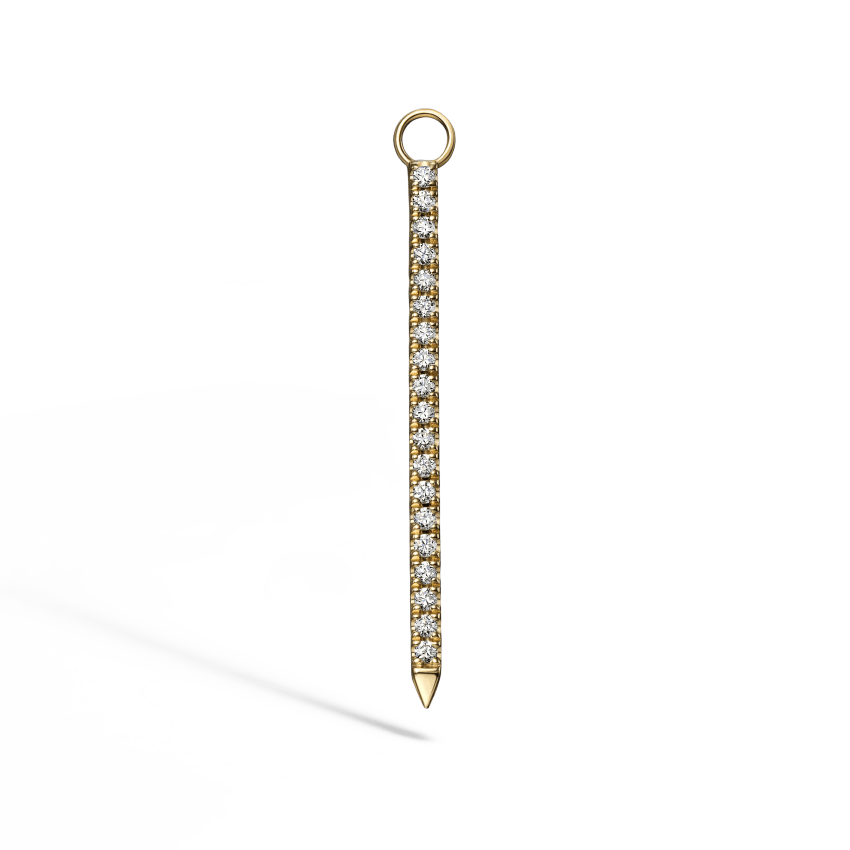 Diamond and Sapphire Eternity Bar Charm