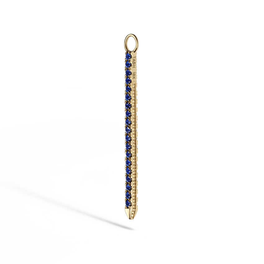 Diamond and Sapphire Eternity Bar Charm