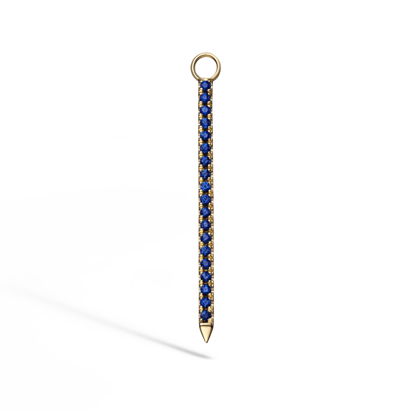 Diamond and Sapphire Eternity Bar Charm