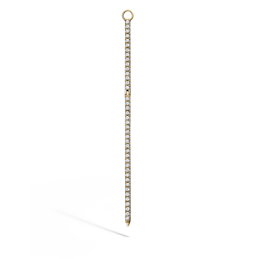 Diamond and Sapphire Eternity Bar Charm