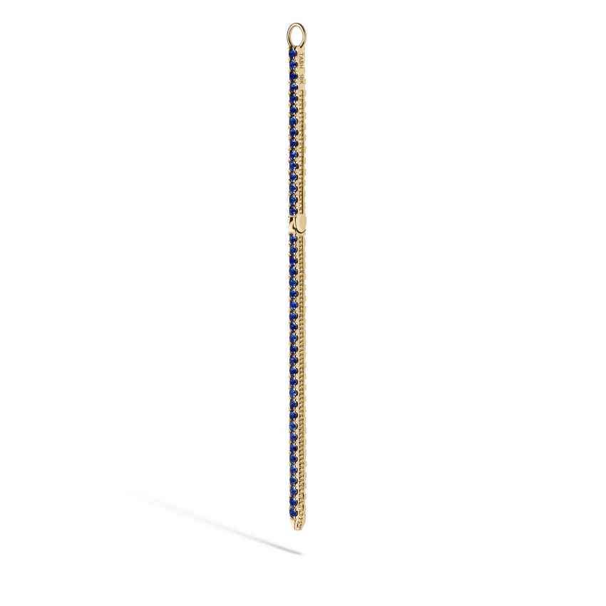 Diamond and Sapphire Eternity Bar Charm