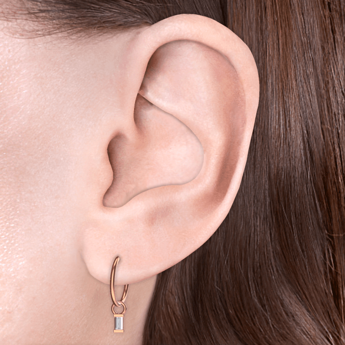 Diamond Baguette Charm