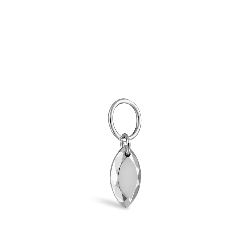 Faceted Gold Marquise Charm