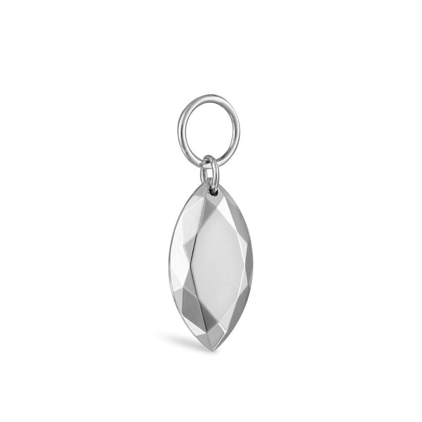 Faceted Gold Marquise Charm