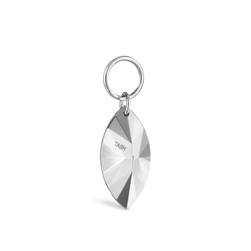 Faceted Gold Marquise Charm
