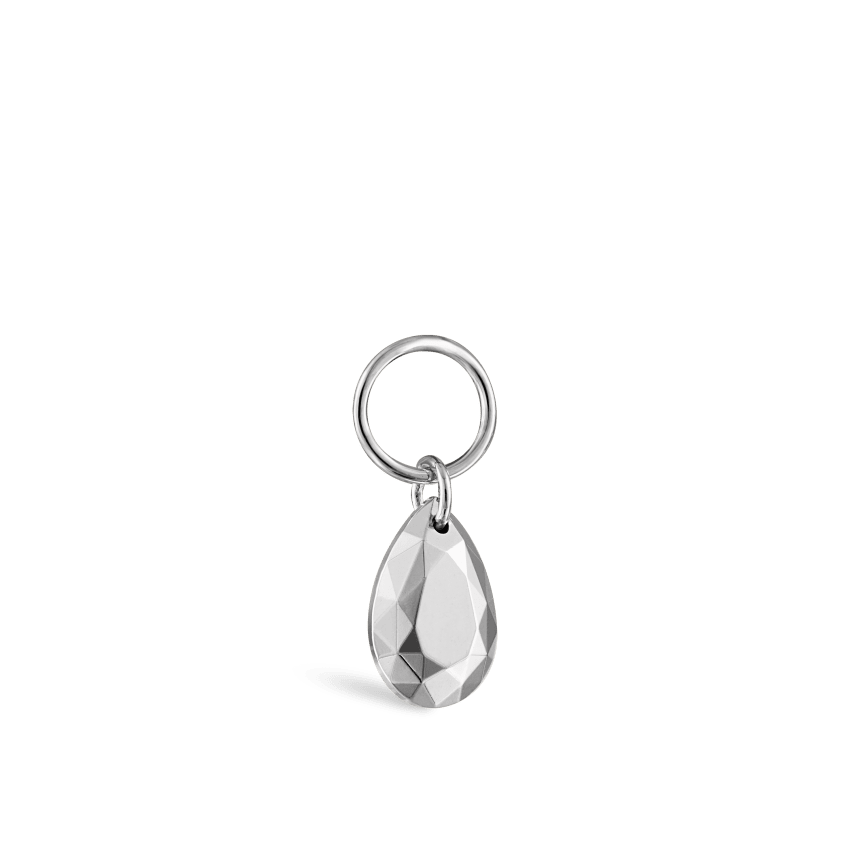 Faceted Gold Pear Charm