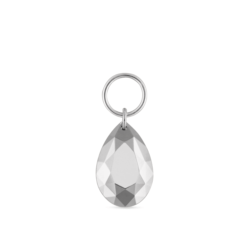 Faceted Gold Pear Charm