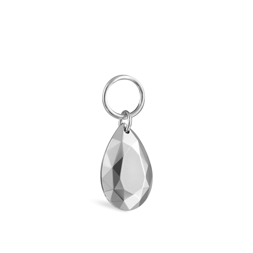 Faceted Gold Pear Charm