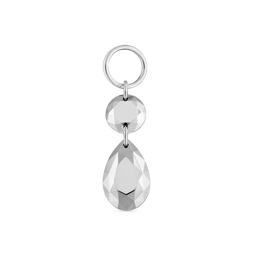 Double Faceted Gold Charm