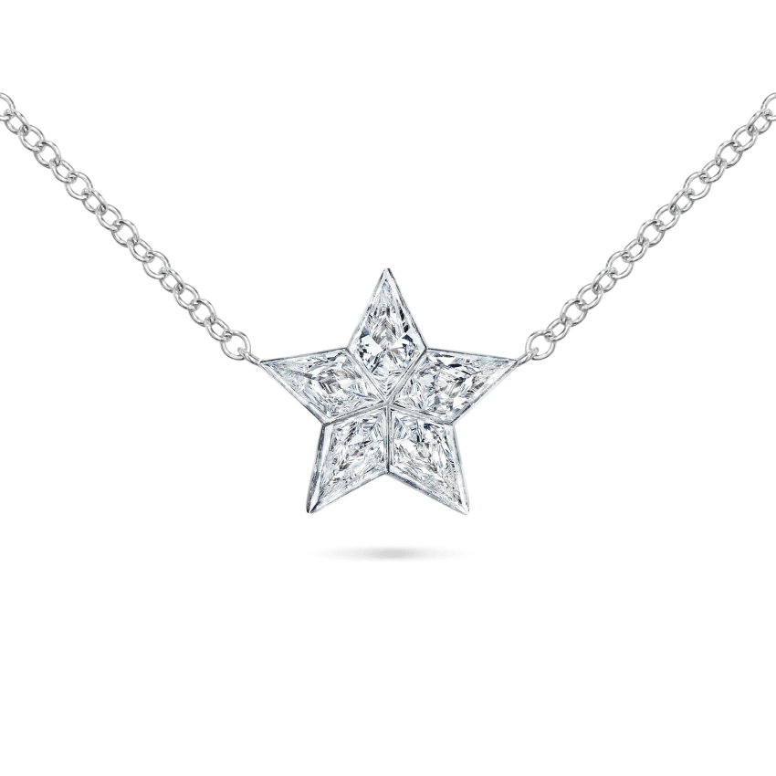 11mm Invisible Set Diamond Star Necklace