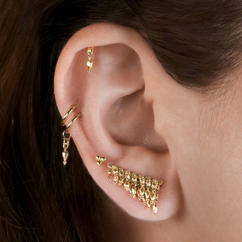 18mm Curved Tassel Bar Ear Climber