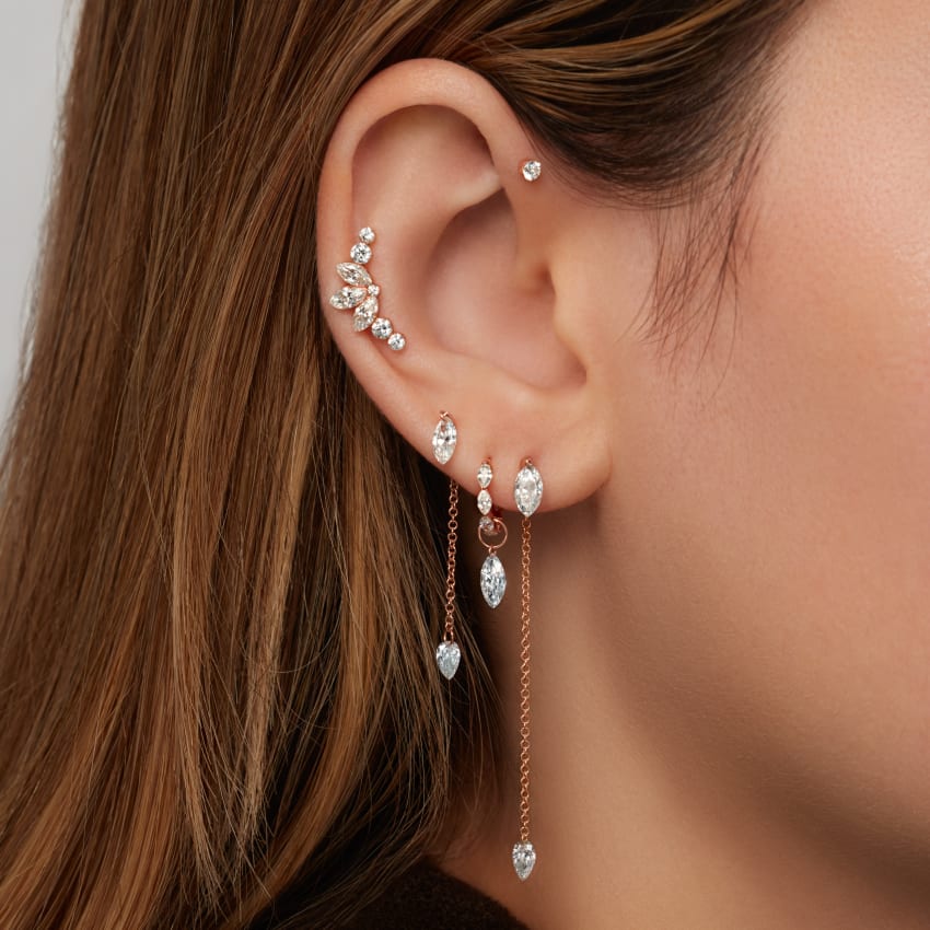 Marquise Diamond Charm