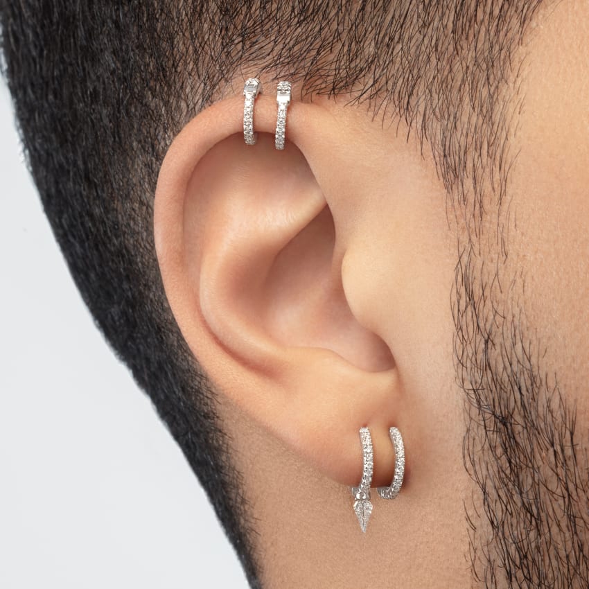 Diamond Eternity Tash Cuff Earring