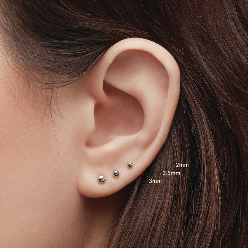 Ball Threaded Stud Earring