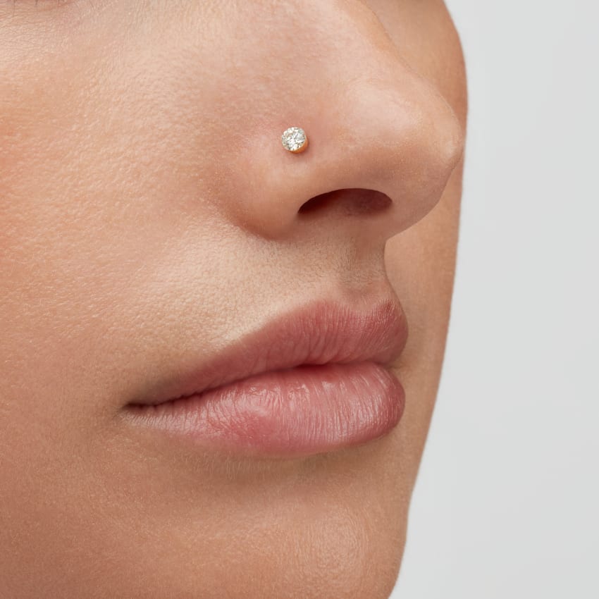 Invisible Set Diamond Nostril Screw