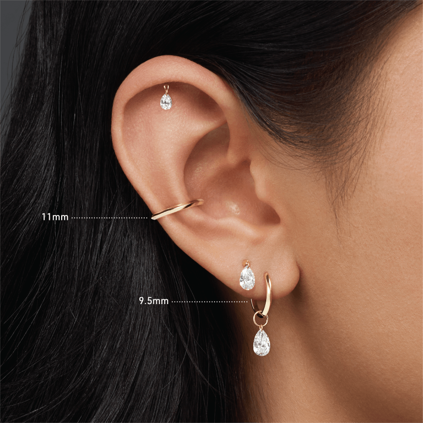 Vertex Hoop Earring