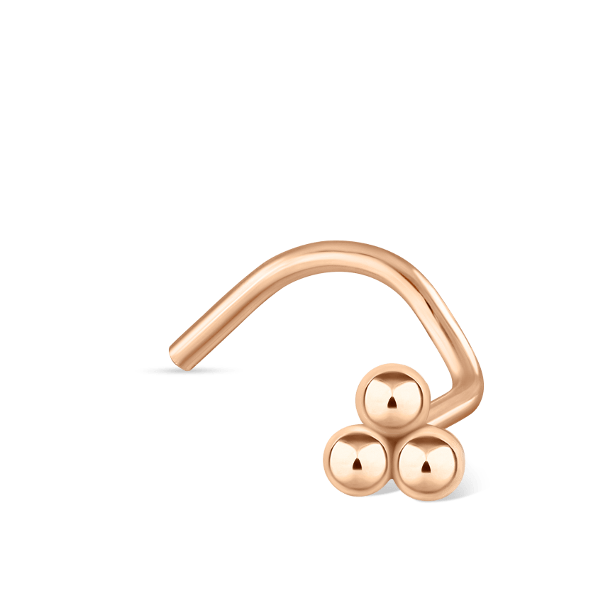 Three Ball Trinity Nostril Screw