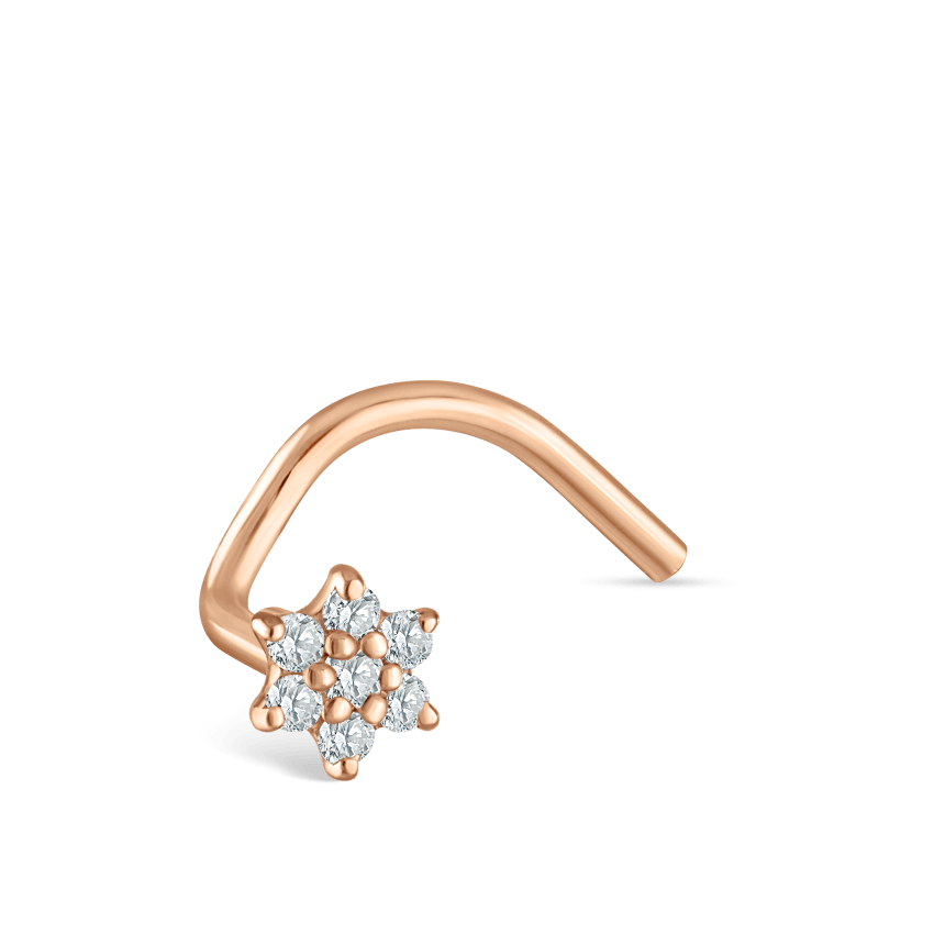 Diamond Flower Nostril Screw