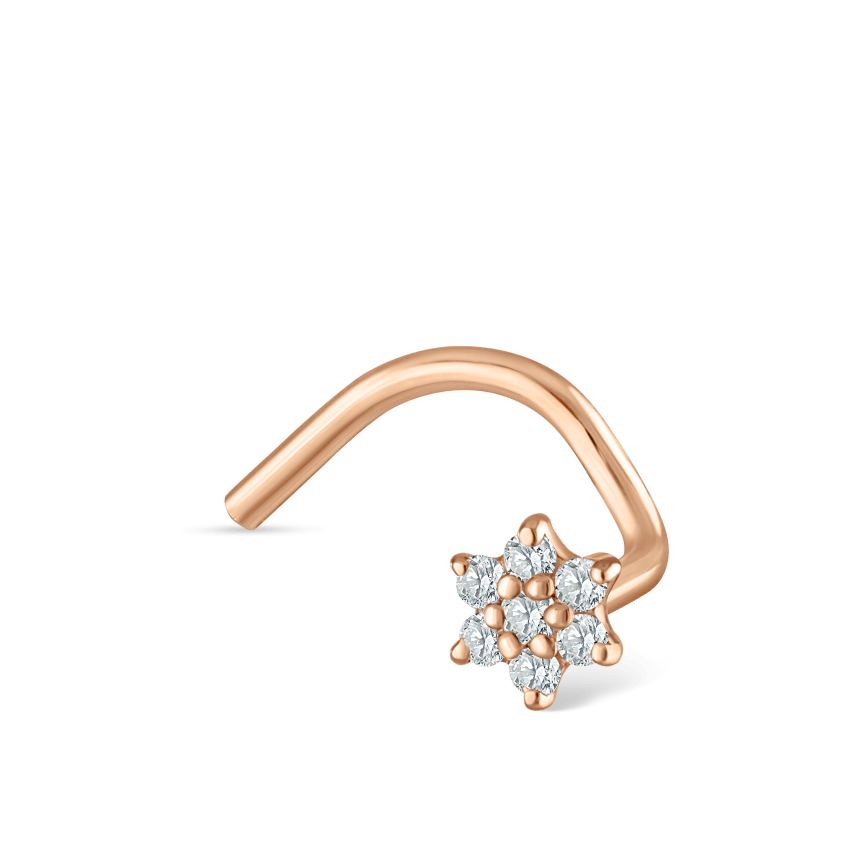 Diamond Flower Nostril Screw