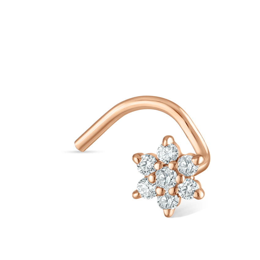 Diamond Flower Nostril Screw