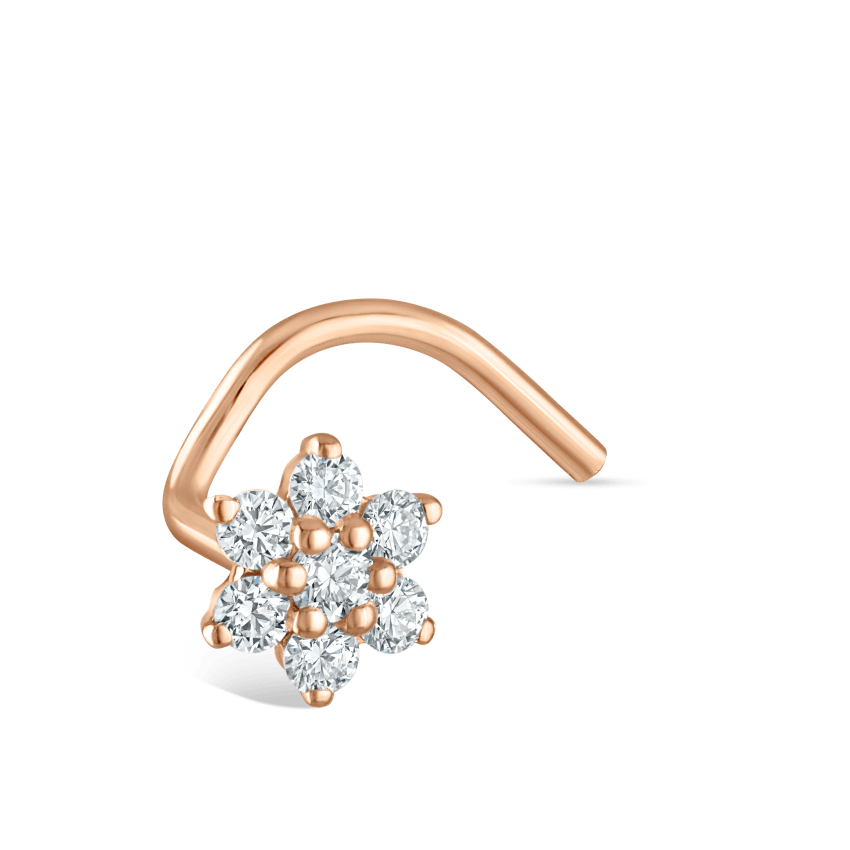 Diamond Flower Nostril Screw