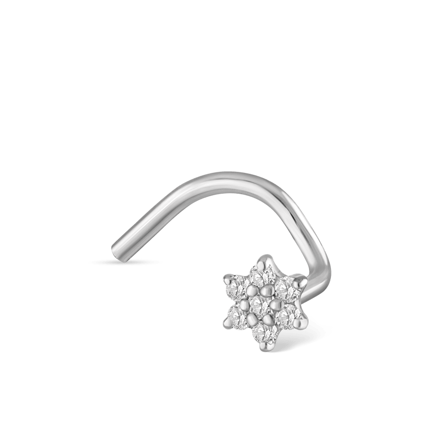 Diamond Flower Nostril Screw