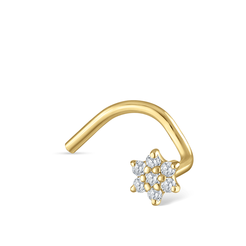 Diamond Flower Nostril Screw