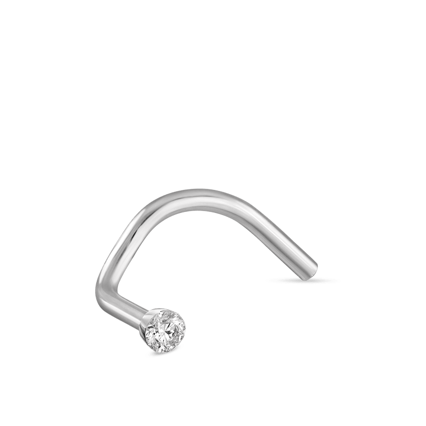 Invisible Set Diamond Nostril Screw