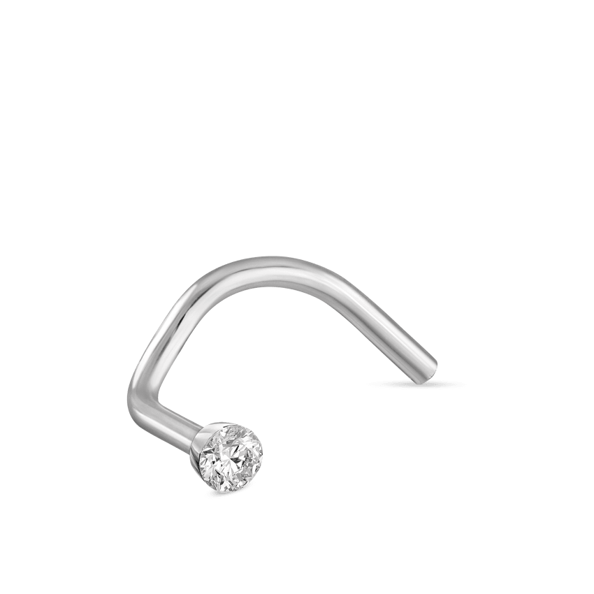Invisible Set Diamond Nostril Screw