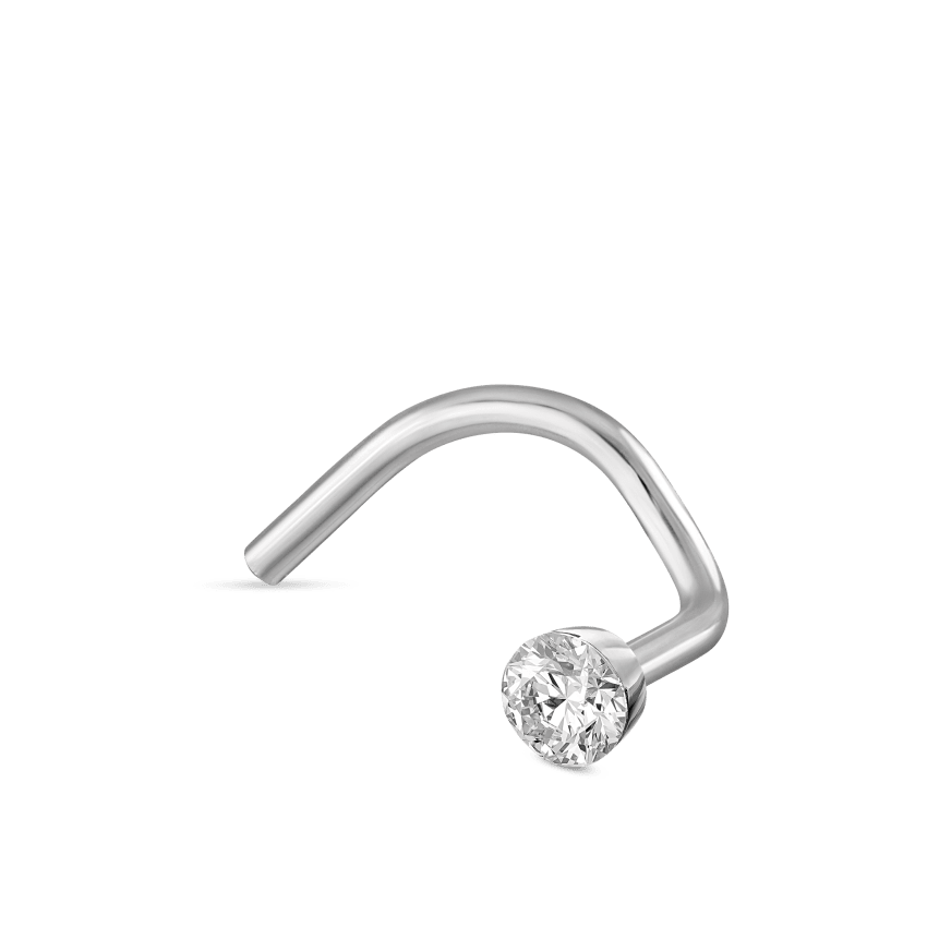 Invisible Set Diamond Nostril Screw