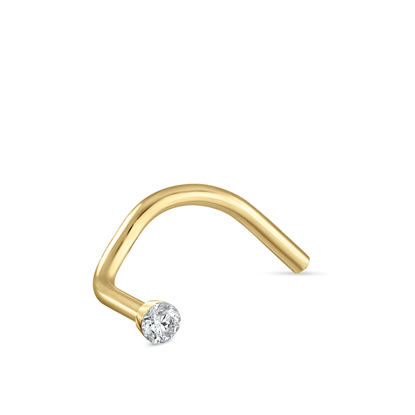 Invisible Set Diamond Nostril Screw