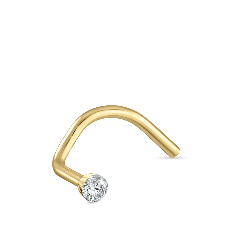 Invisible Set Diamond Nostril Screw