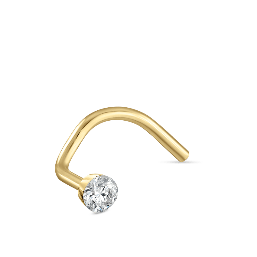 Invisible Set Diamond Nostril Screw