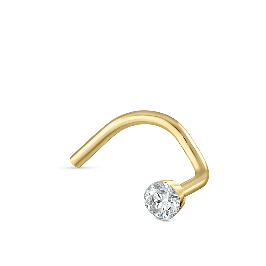 Invisible Set Diamond Nostril Screw