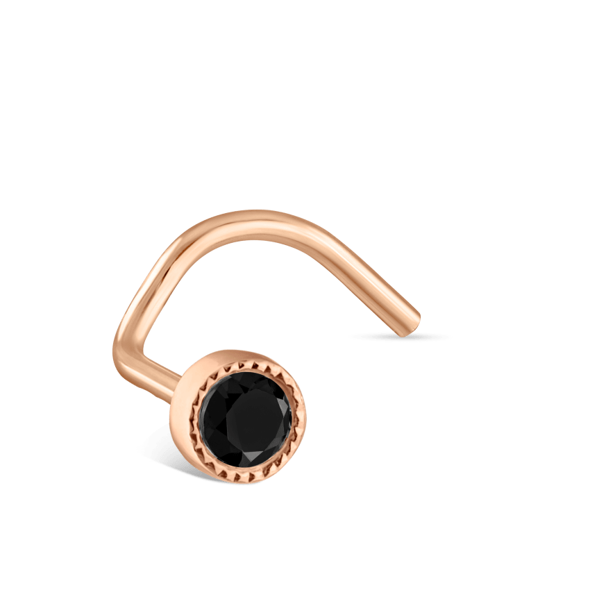 Black Diamond Scalloped Set Nostril Screw