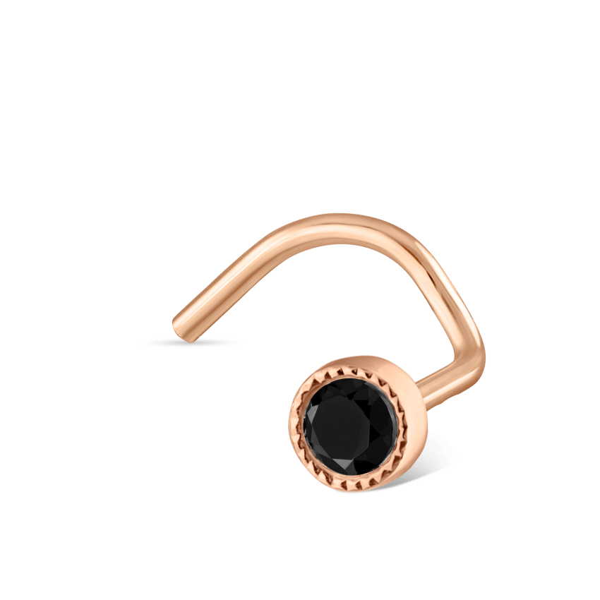 Black Diamond Scalloped Set Nostril Screw